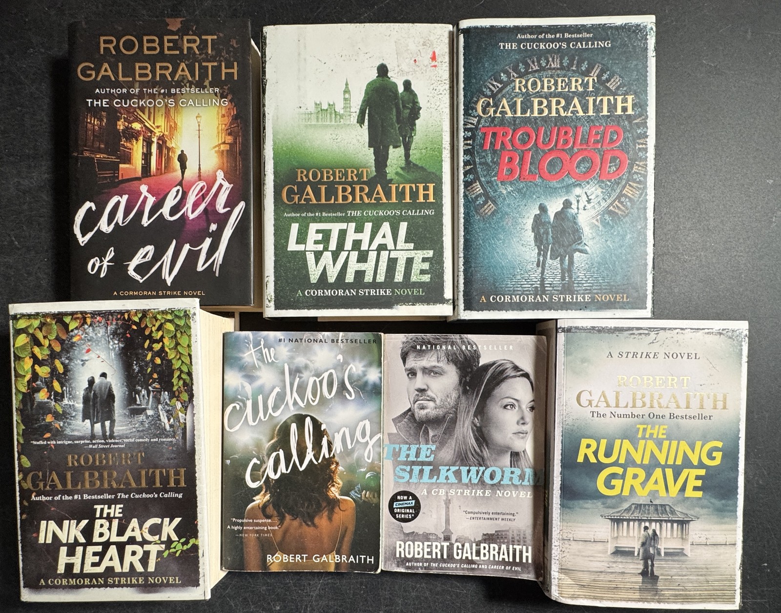 Complete Series Set CORMORAN STRIKE 1-7 Robert Galbraith Lot