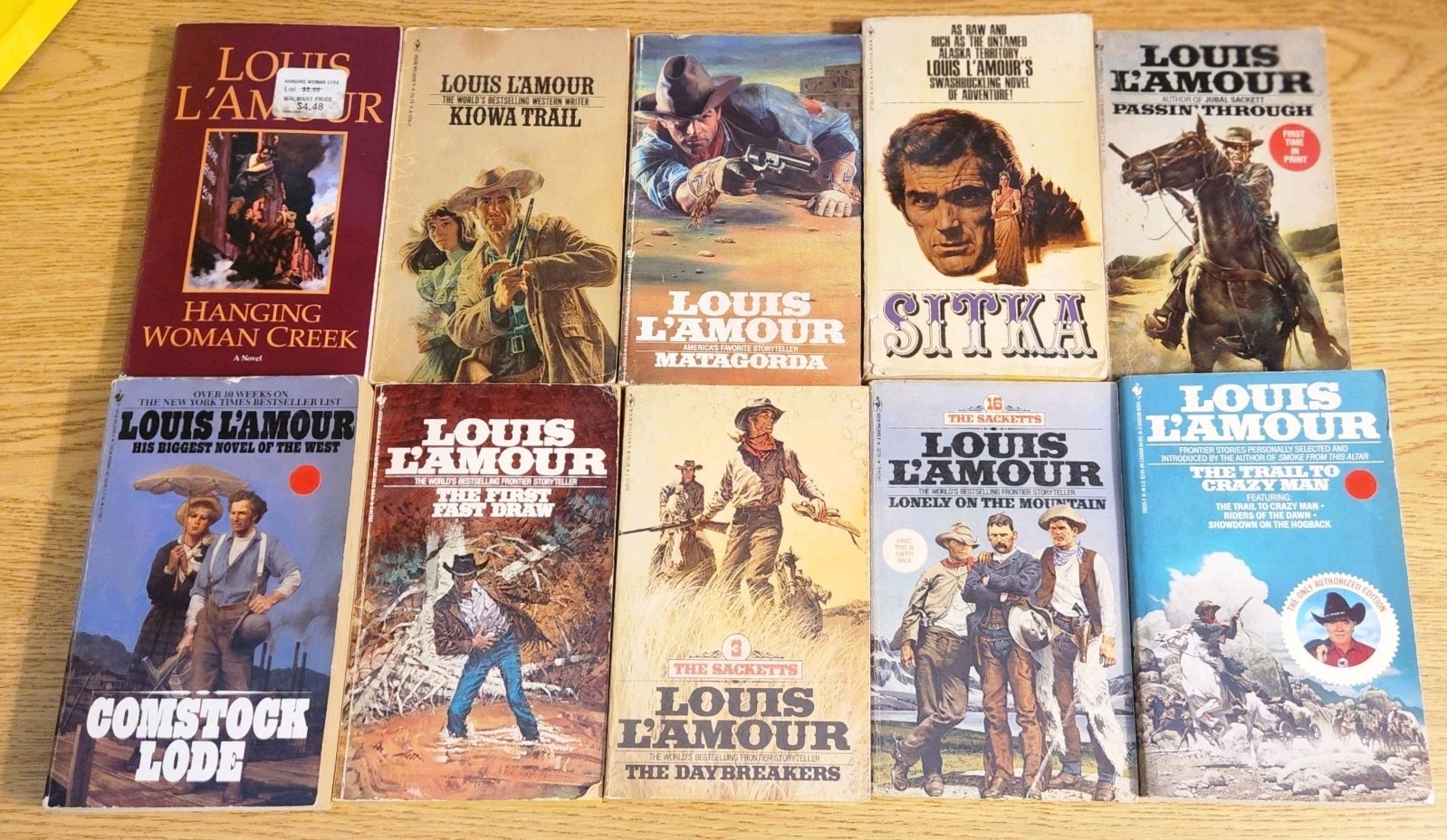 Louis L’Amour Lot Of 10 Western Paperback Books