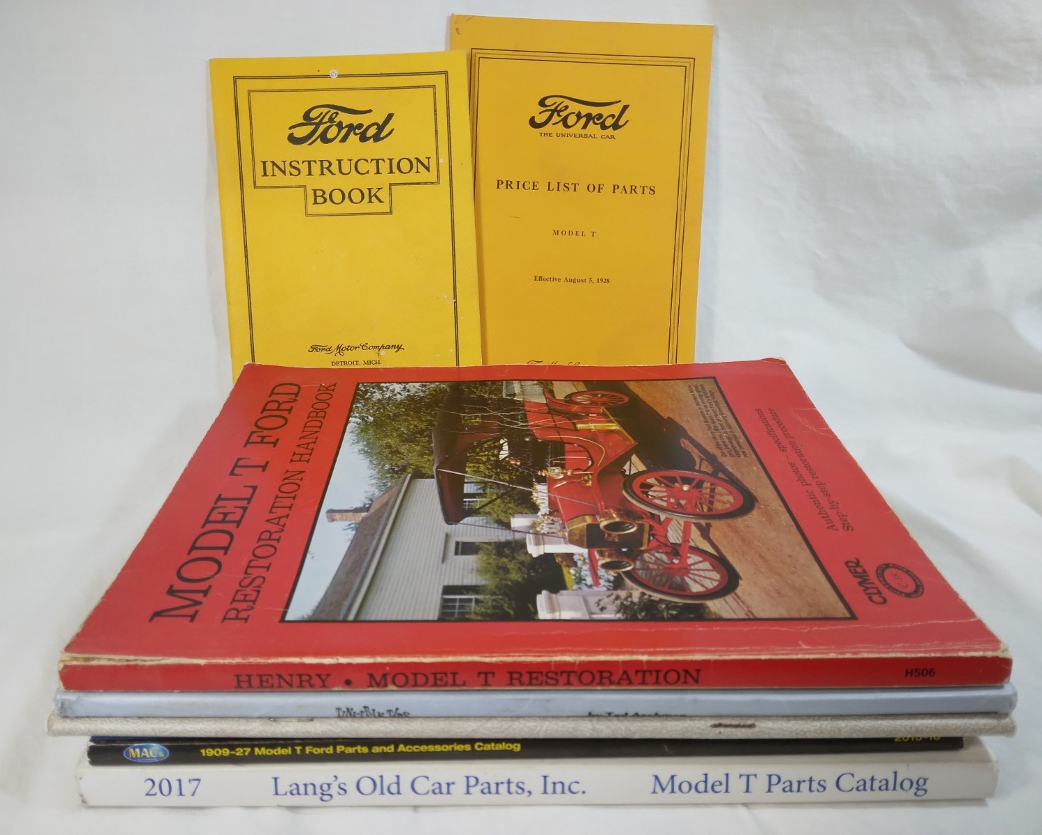 LOT OF 7 Model T Ford Books MODEL T FORD RESTORATION HANDBOOK By Leslie R. Henry