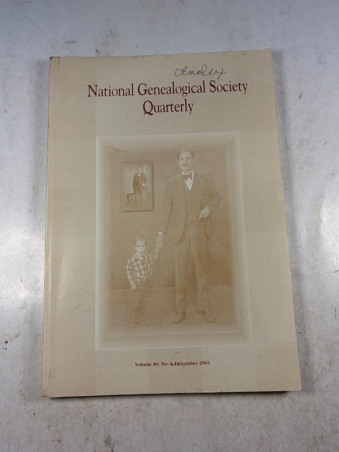 National Genealogical Society Quarterly Vol 89 No 4 Dec 2001 Genealogy Journal