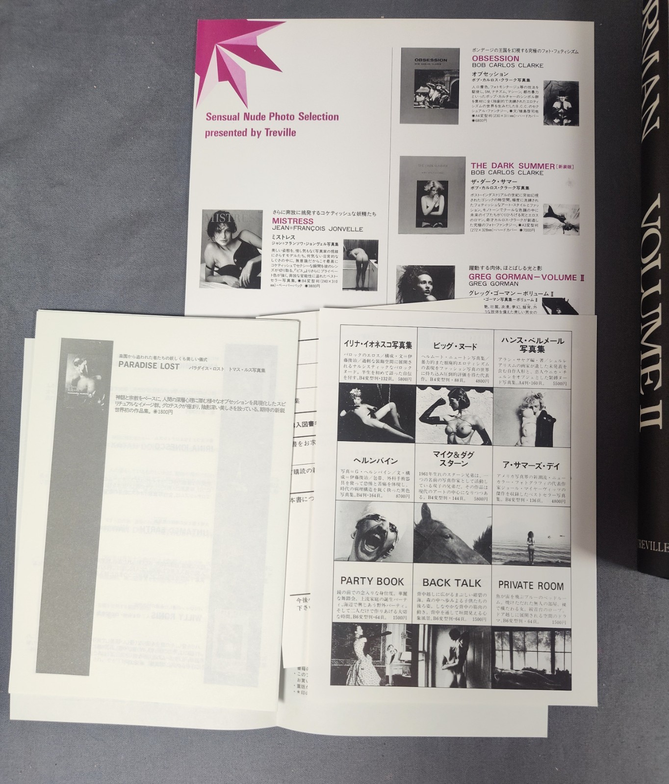SIGNED Greg Gorman VOLUME II Art Photography Book 1993 Treville 1st Edition HCDJ