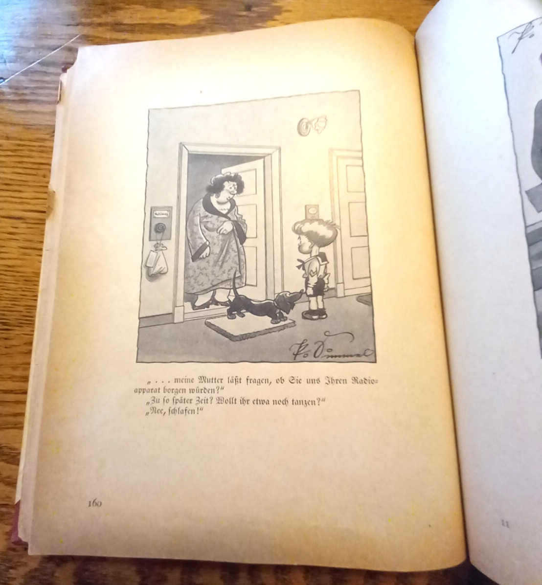 Paul Simmel Cartoon Book in German 1930’s 174 pages