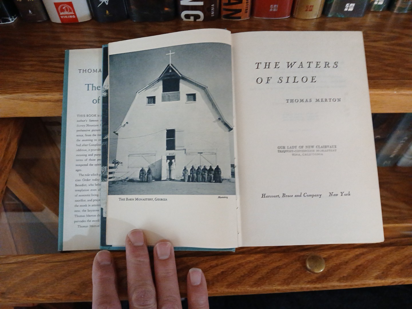 Thomas Merton 2 Books Waters of Siloe & Seven Storey Mountain 1st Print UNREAD