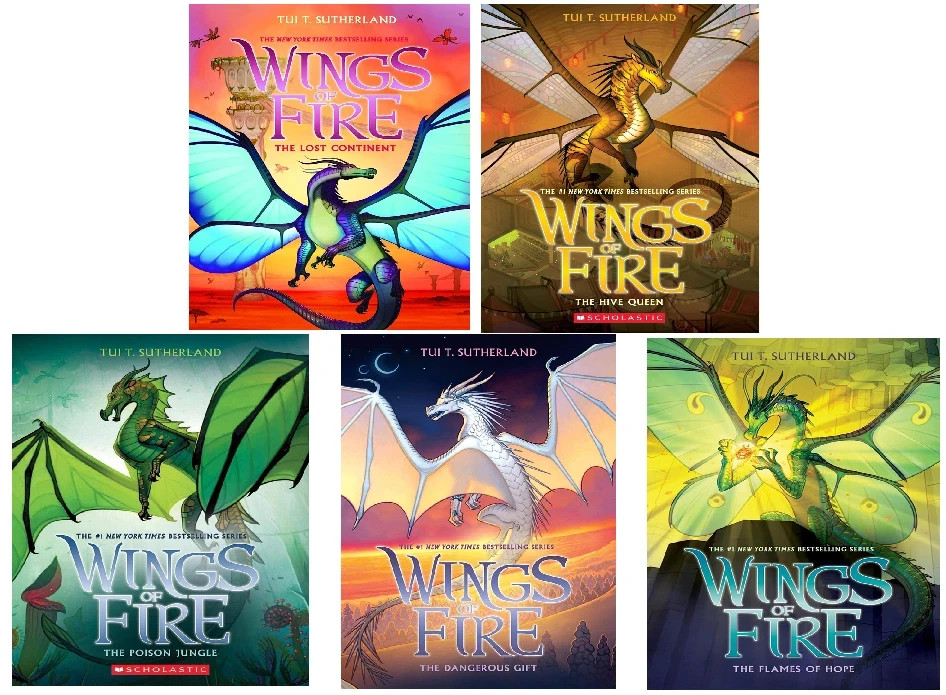 Wings of Fire Series 5 Books Set (Book #11 – #15) by Tui T. PAPERBACK