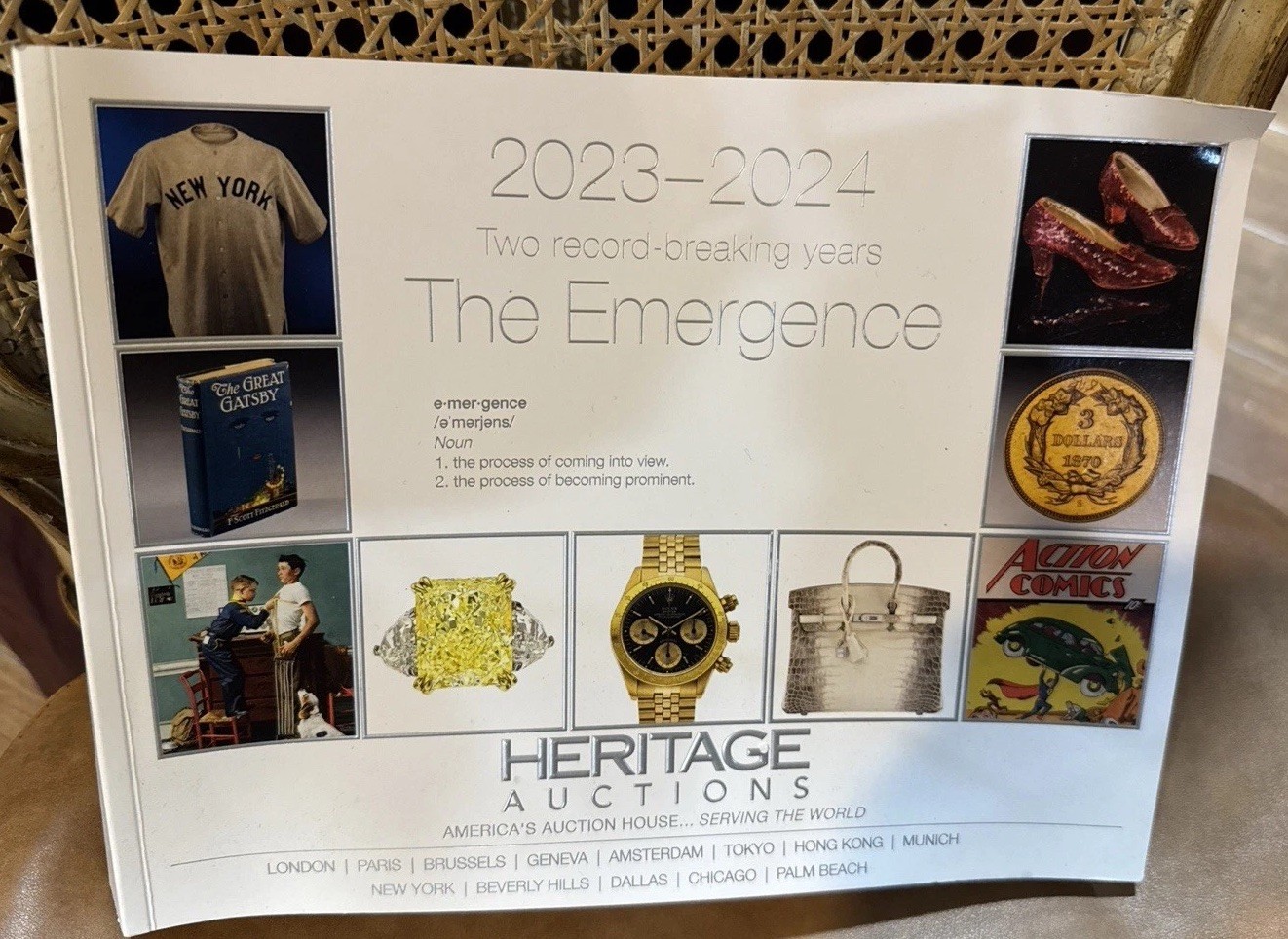 Heritage Auctions The Emergence THICK Book 2023-2024 Two Record Breaking Years
