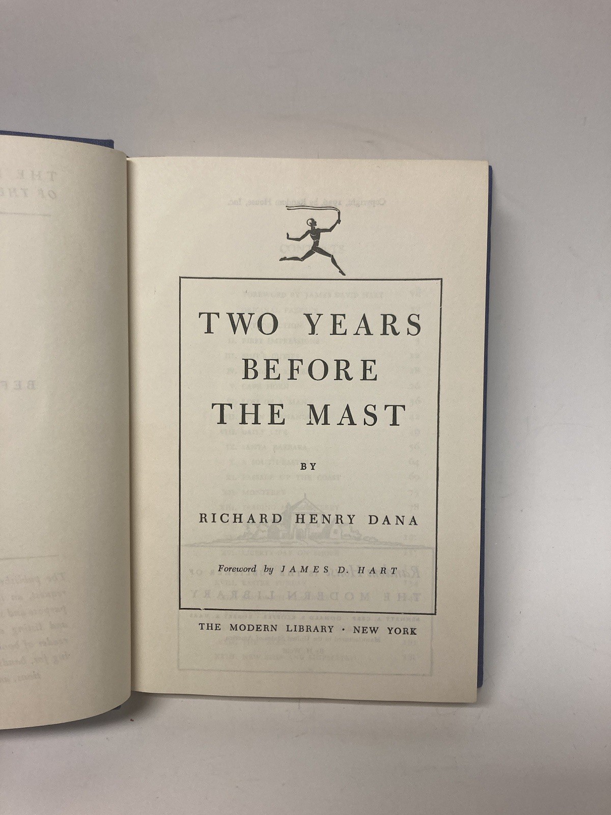 Two Years Before the Mast by Richard Henry Dana 1936 The Modern Library