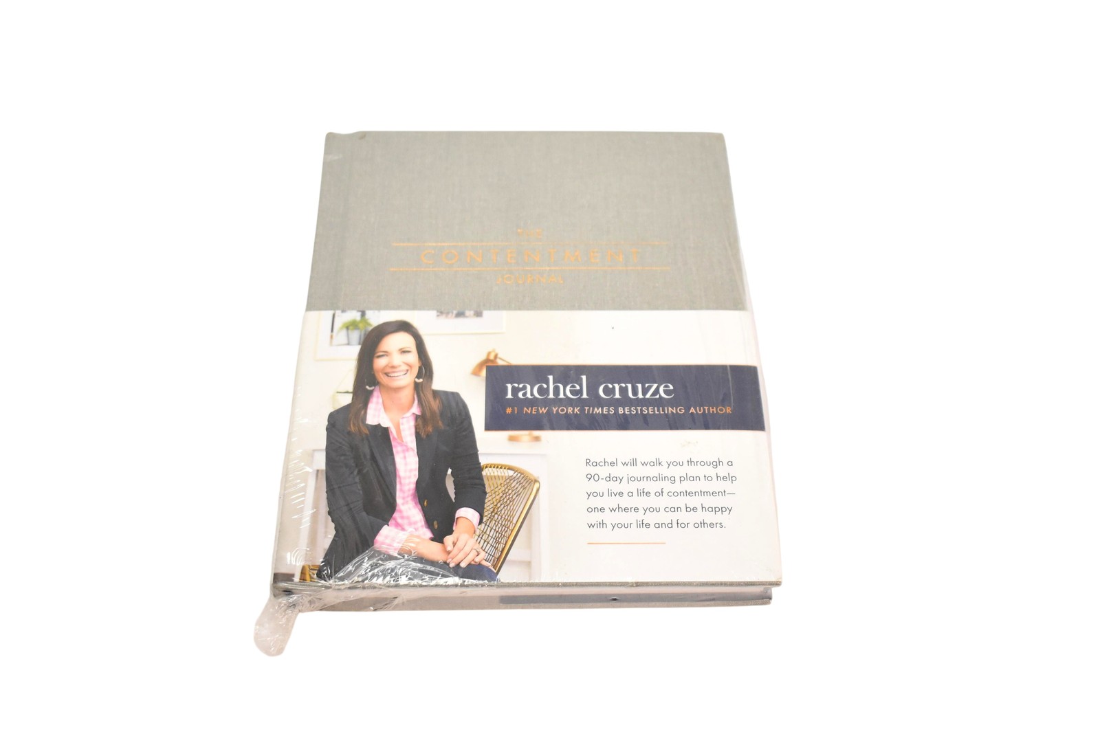 The Contentment Journal Rachel Cruze Ramsey Press Gray Cloth HC Guided Journal