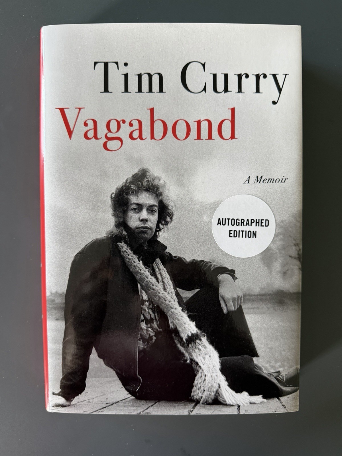 Tim Curry SIGNED Vagabond Memoir ROCKY HORROR Autographed HC Grand Central NEW!
