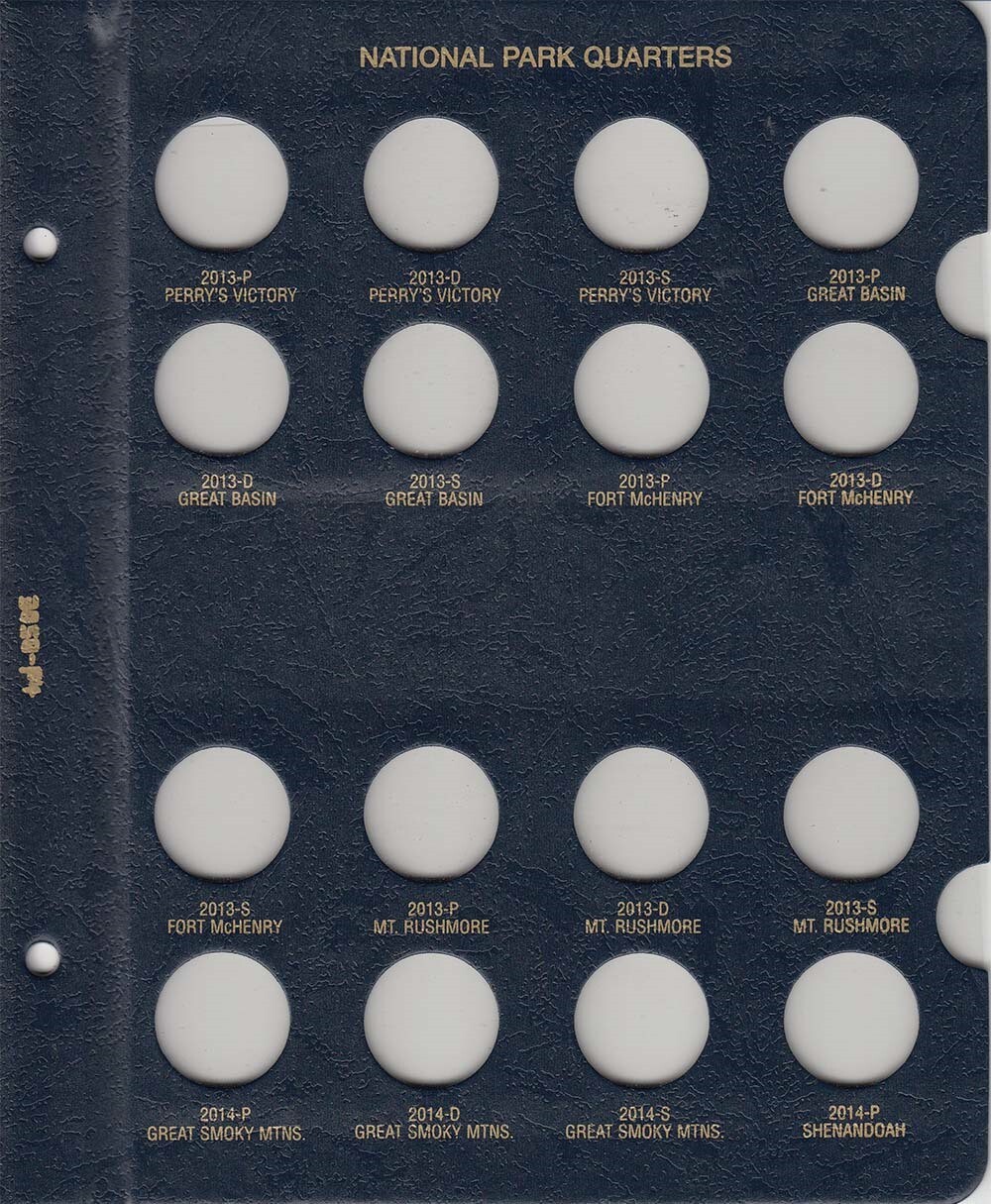 National Parks Quarters Album PDS Whitman Vol 1 2010-2015 Model 3058 New