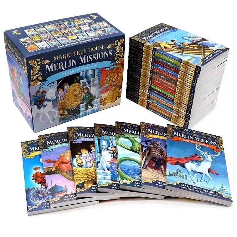 Magic Tree House Merlin Missions 1-25 Books Collection Boxed Set NEW Paperback