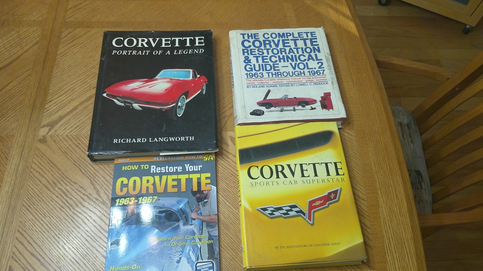 CORVETTE RESTORATION BOOKS (1963-1967), TECHNICAL & INFORMATION BOOKS- (4) TOTAL