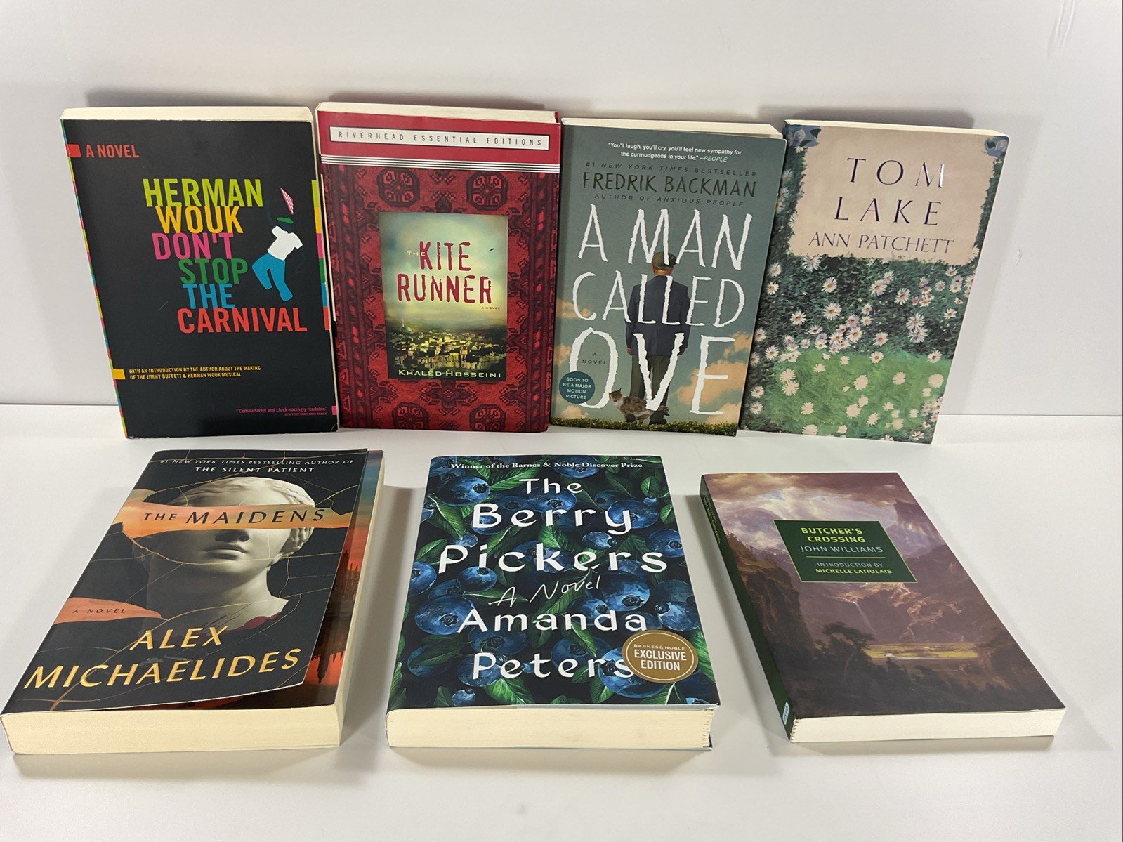Contemporary Fiction by Ann Patchett Alex Michaelides and others PB lot of 7