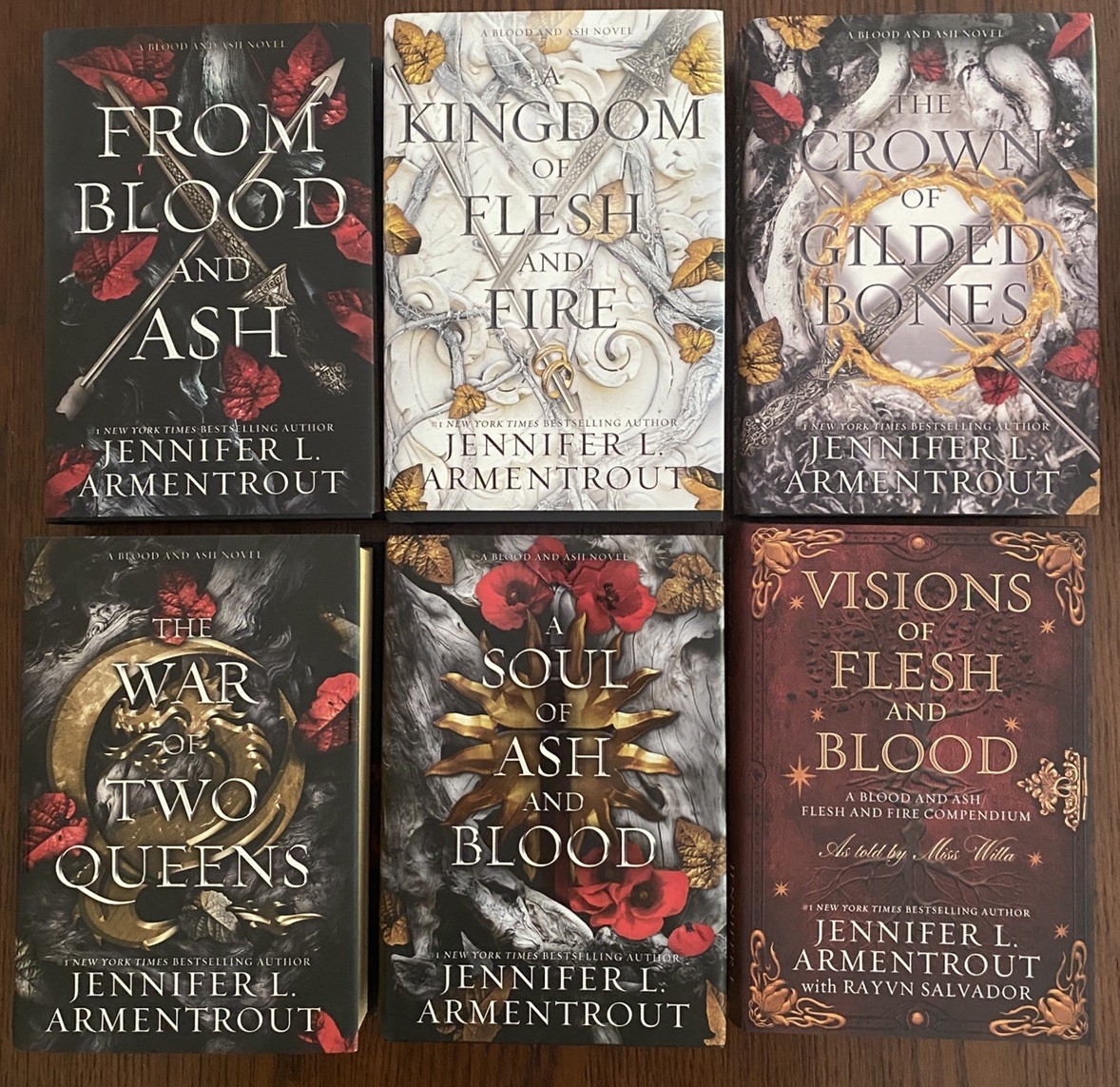 Blood and Ash Series 5 Books Set By Jennifer L. Armentrout plus bonus Compendium