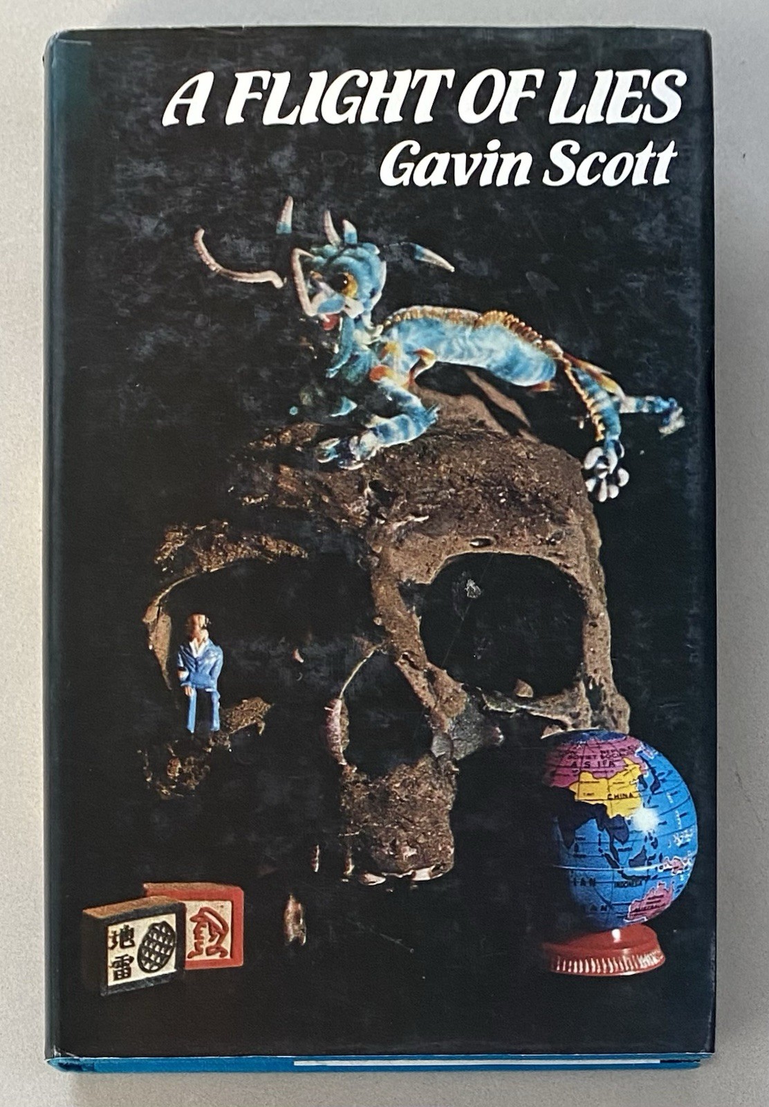 A Flight of Lies by Gavin Scott (1980 First Edition HCDJ) Spy Thriller