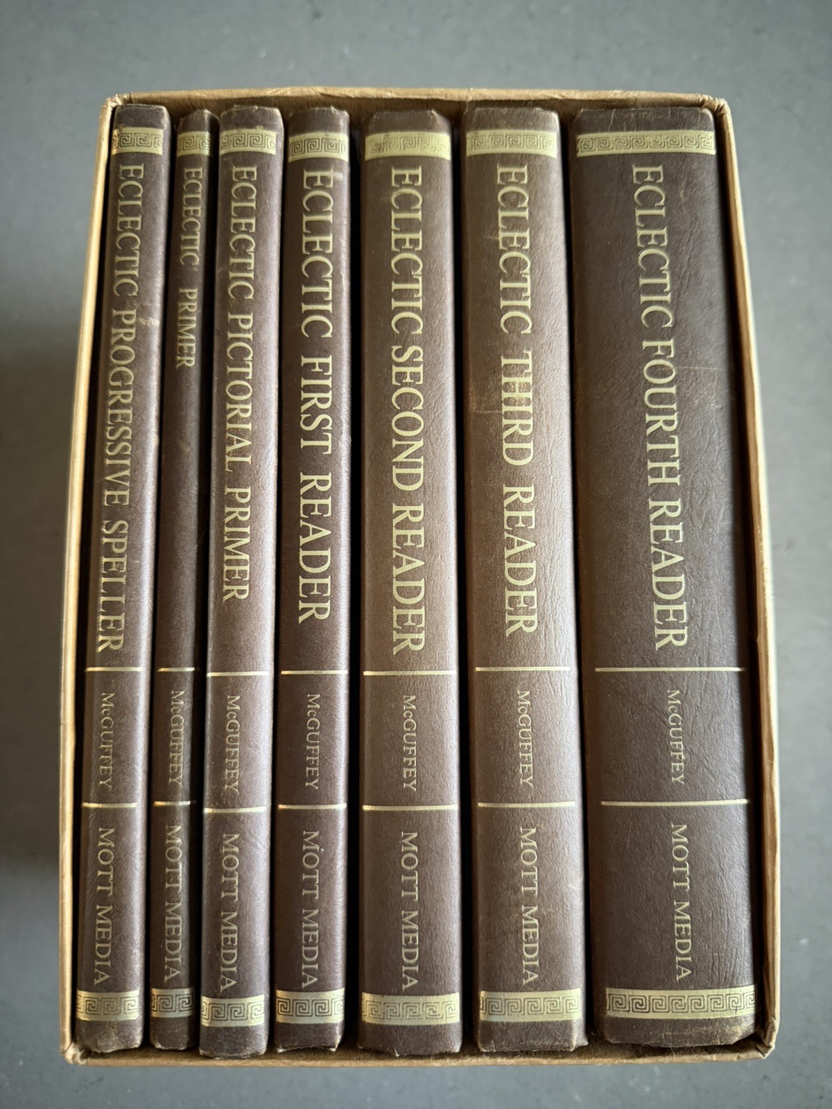 McGuffeys Eclectic Readers 7 Volume Set published by Mott Media (1982) NO MARKS!