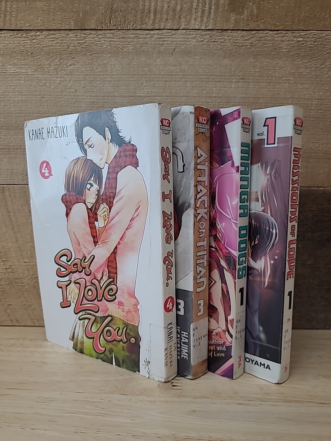 Lot Of 4 Kodansha Comics Manga Ex-library