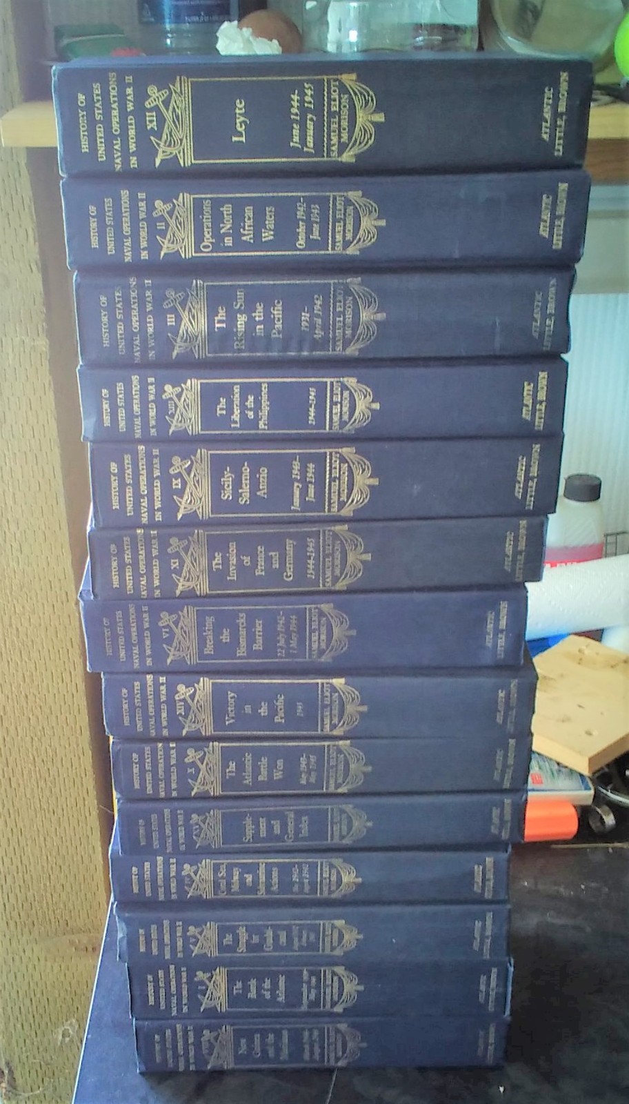 History of United States Naval Operations in World War II – Morrison 15 Vol Set