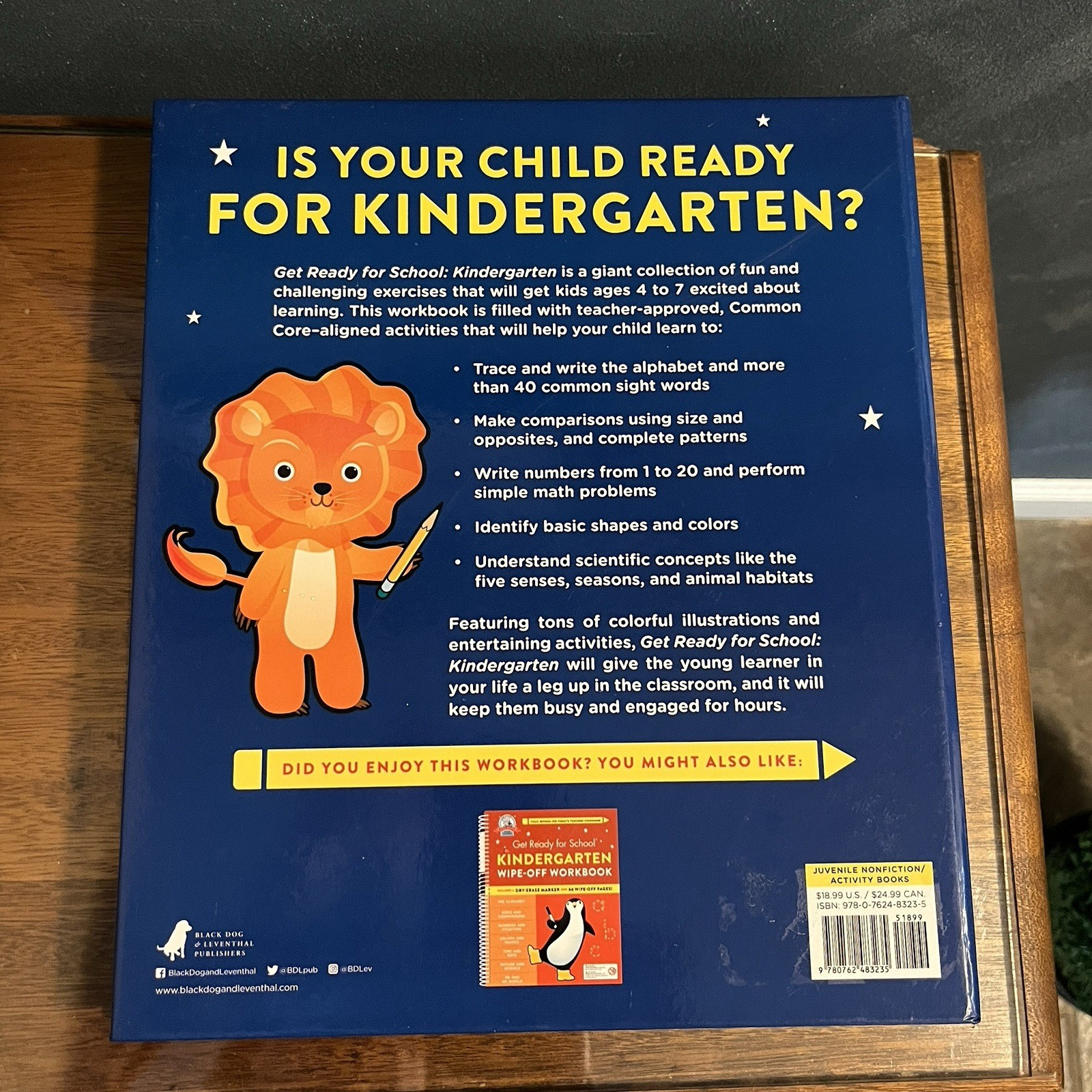Get Ready for School Kindergarten Juvenile Activity Learning Book PreK Preschool