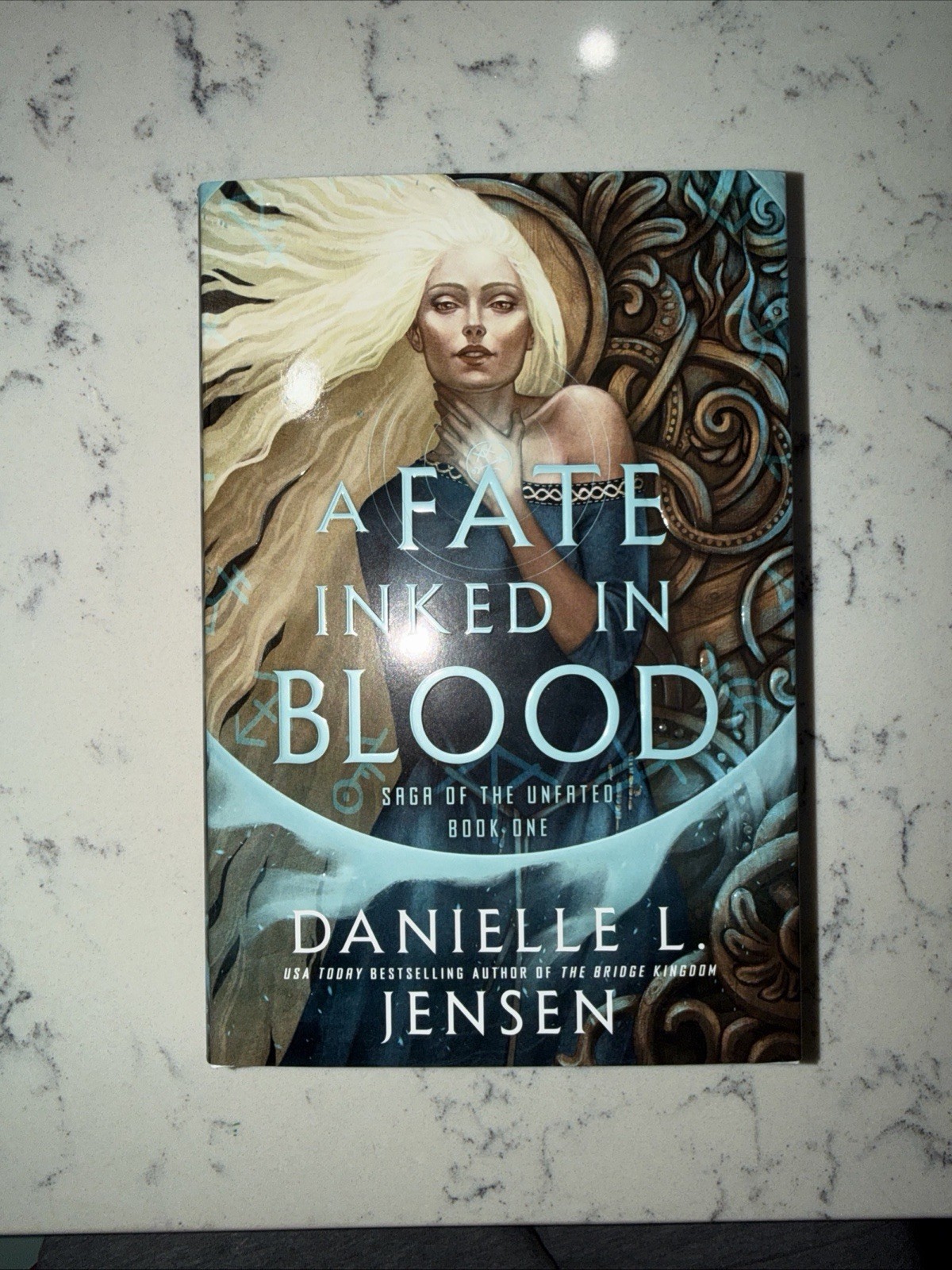 A Fate Inked In Blood HC Book Danielle L. Jensen 1st Edition Sprayed Edges 2024
