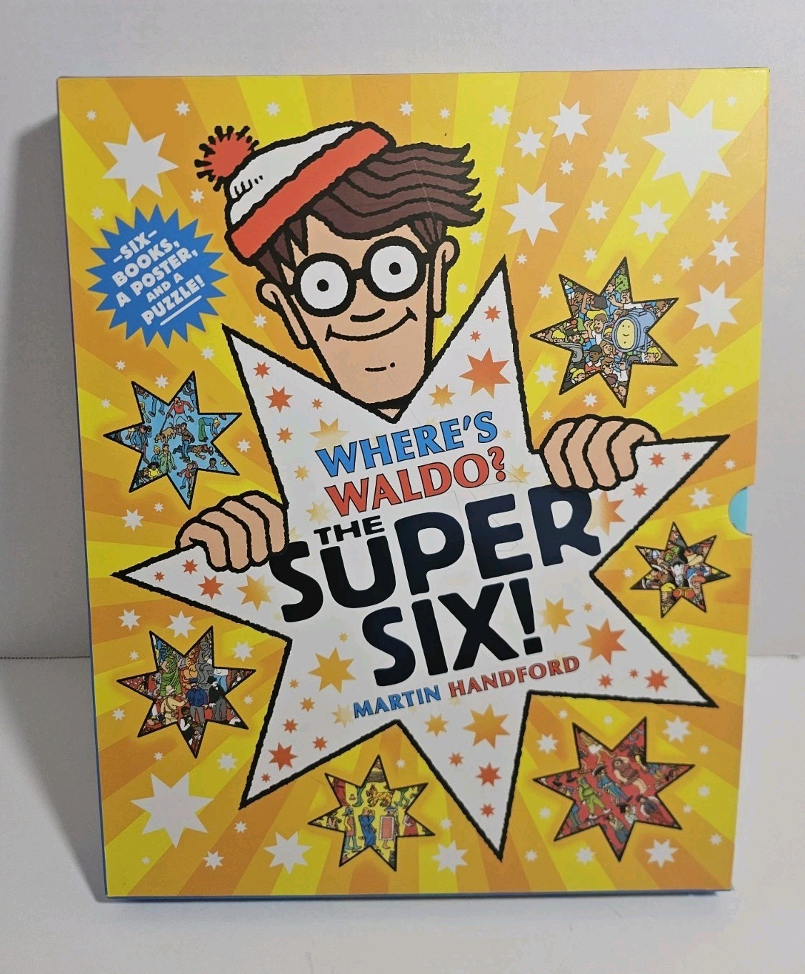 Where’s Waldo Super Six Set 6 Books And Puzzle Book Set in Slip Case Cover