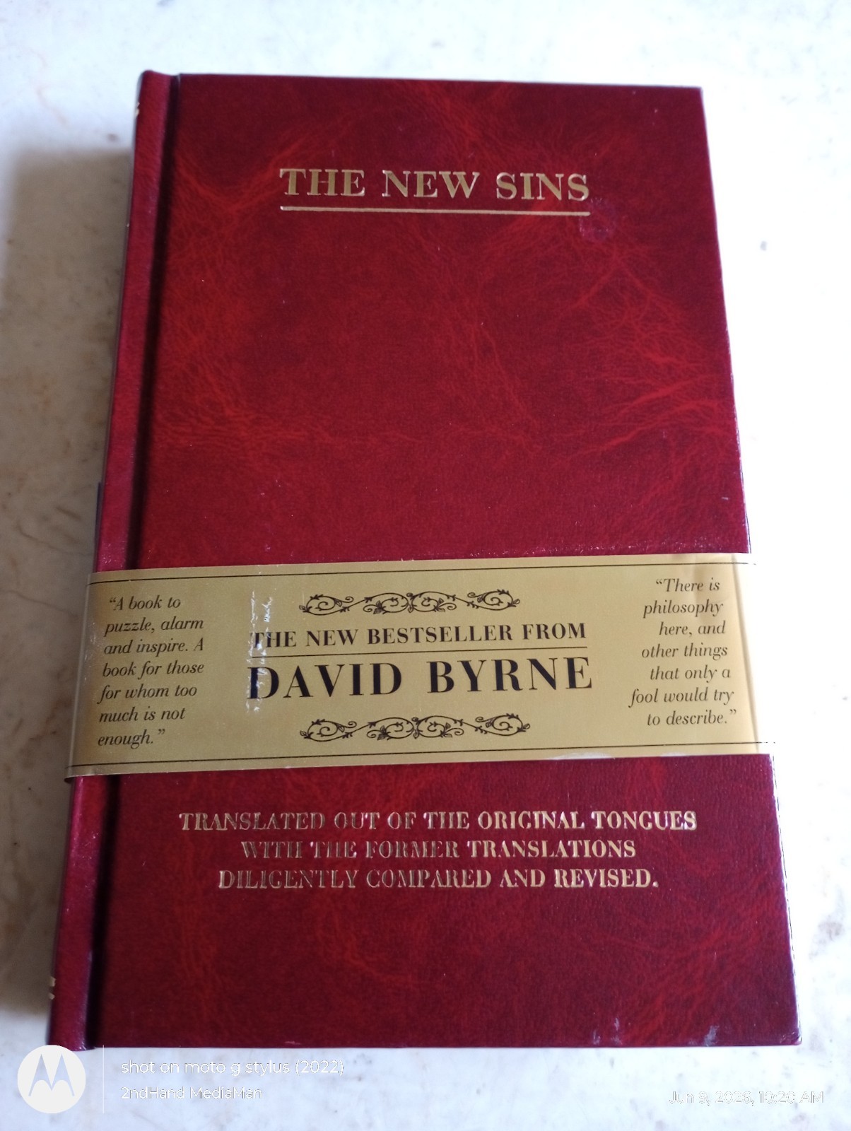 THE NEW SINS LOS NUEVOS PECADOS DAVID BYRNE HC/HARDCOVER BOOK
