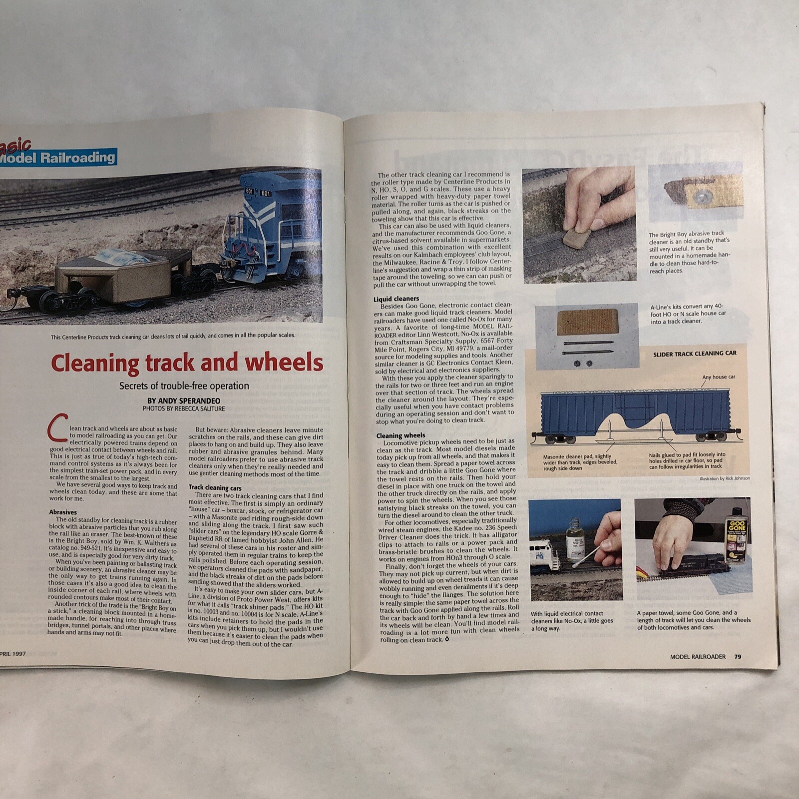 MODEL RAILROADER Magazines Apr 1997 MNRA Convention, July 1998 LOT-OF-2 AS SHOWN