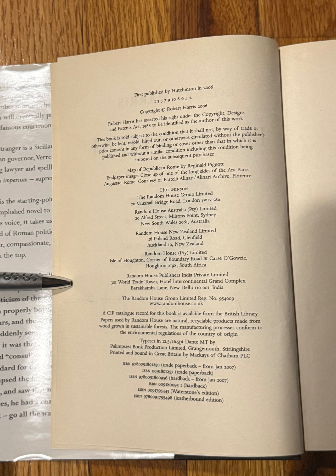 Imperium by Robert Harris – SIGNED First Edition