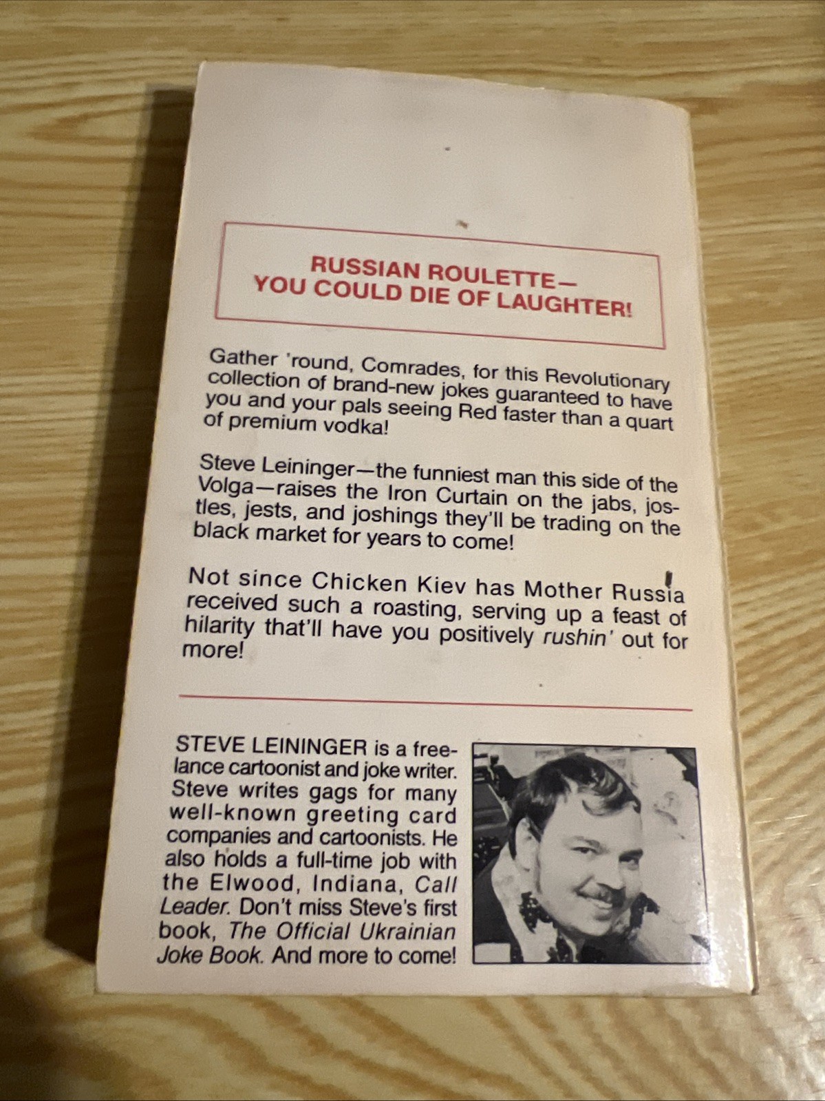 The Official Russian Joke Book by Steve Leininger 1st Edition