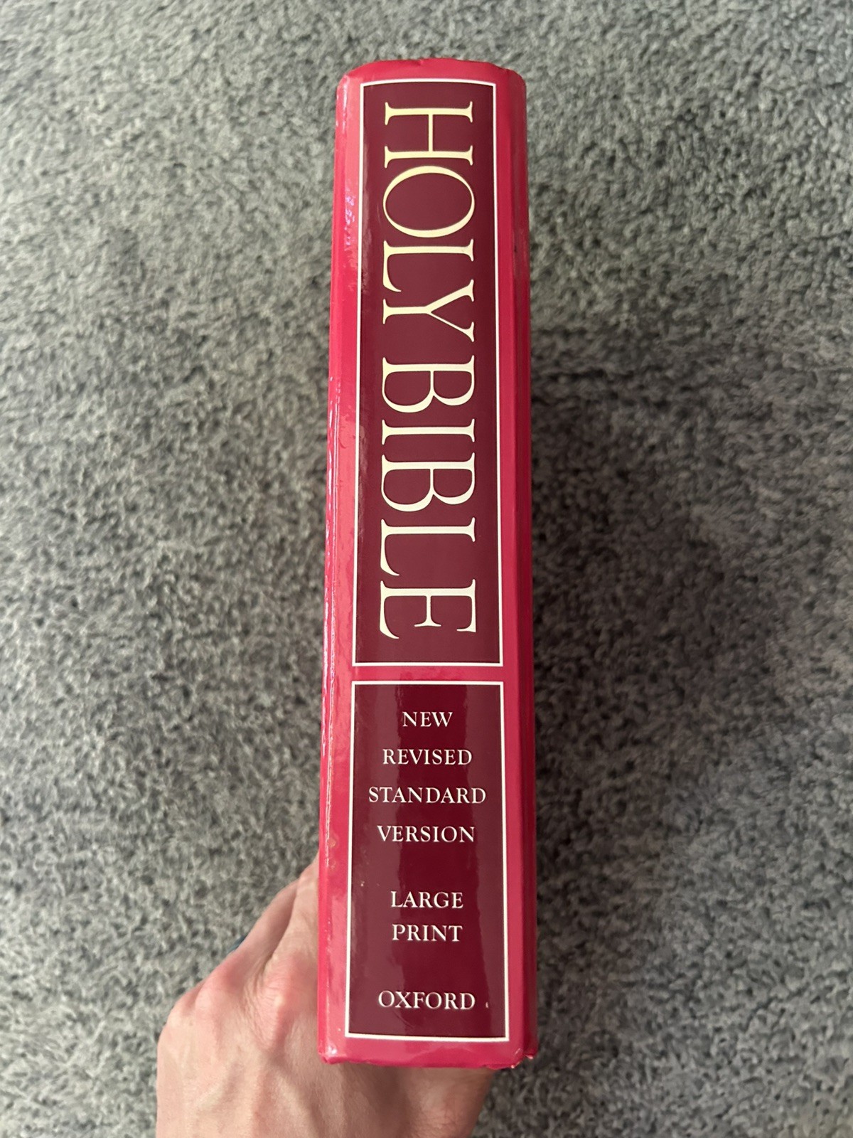 NRSV Bible – Oxford LARGE PRINT Edition – Hardcover – RARE Cover 1995