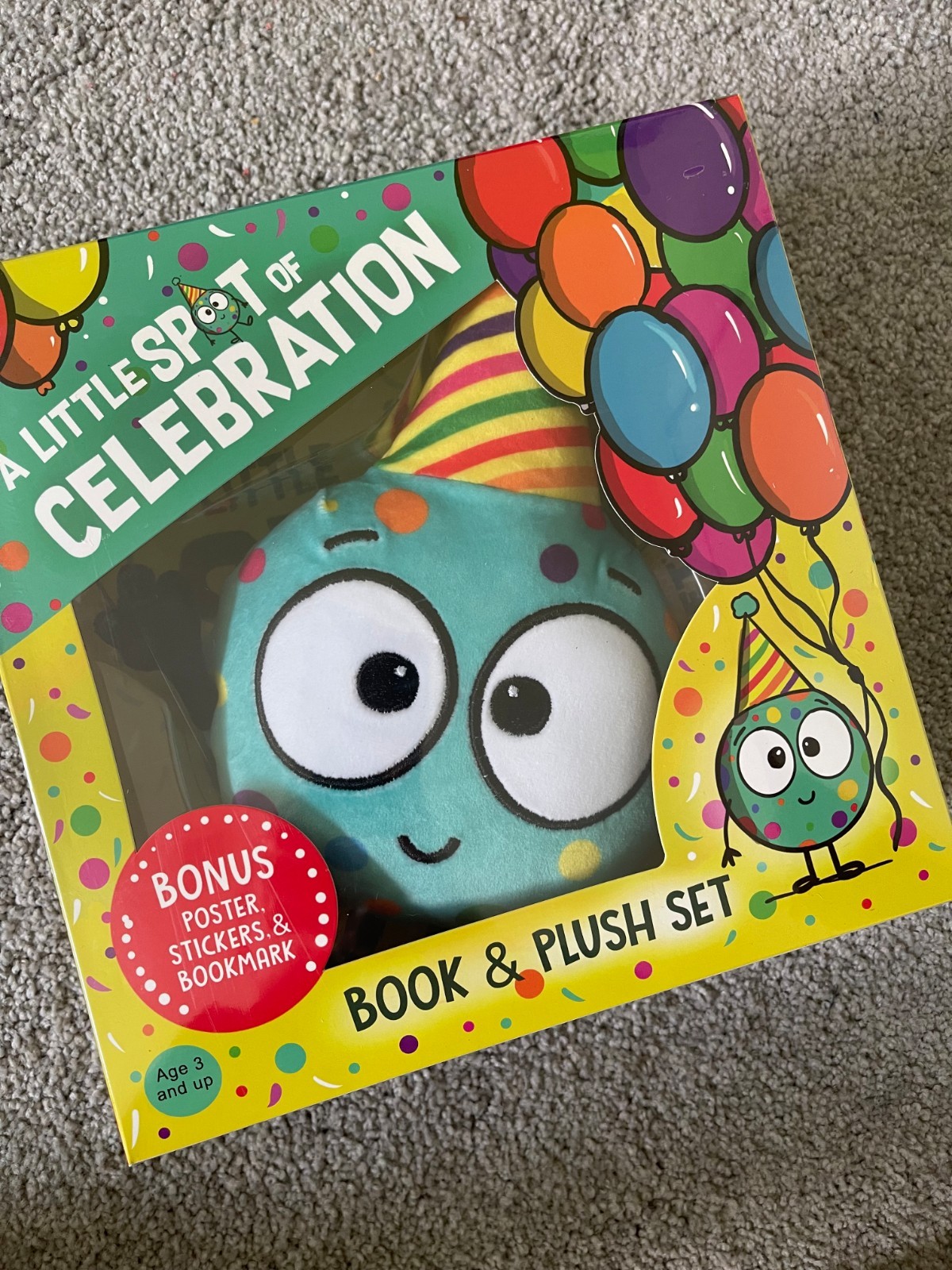 A Little Spot of Celebration – Diane Alber | Plush and Book | Brand New
