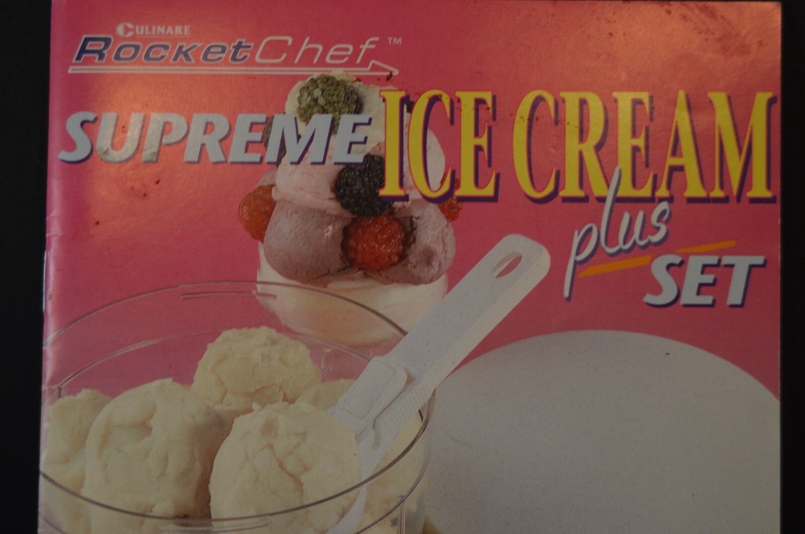Culinare ROCKET CHEF Supreme Ice Cream “RECIPE & INSTRUCTION BOOKLET” 31 Pages