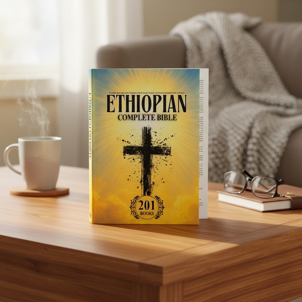 Rare Ethiopian Bible: Complete English Version with Unique Gnostic and Apocrypha