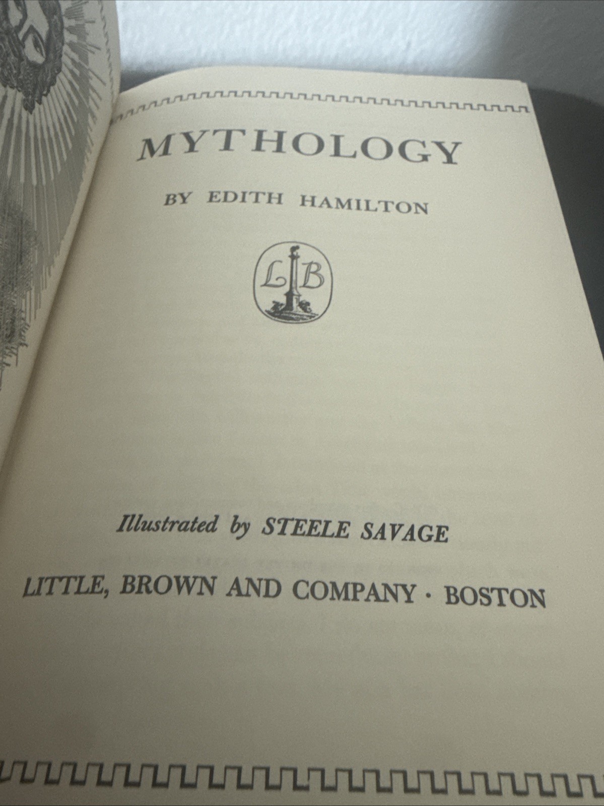 Mythology by Edith Hamilton 1942 Little Brown HC/DJ
