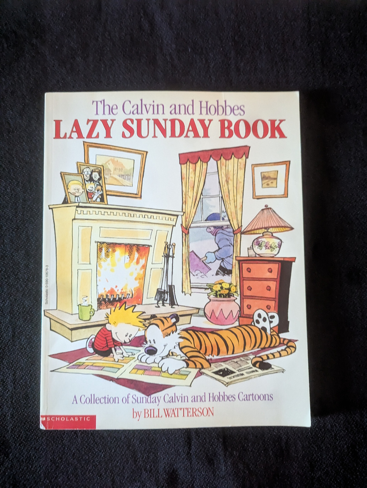 SIGNED BY BILL WATTERSON – The Calvin and Hobbes Lazy Sunday Book RARE AUTHENTIC