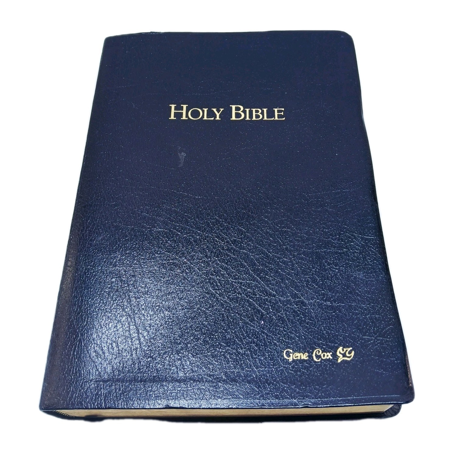 1996 HOLMAN SUPER GIANT HOLY BIBLE Imitation Black Leather Conc & Maps