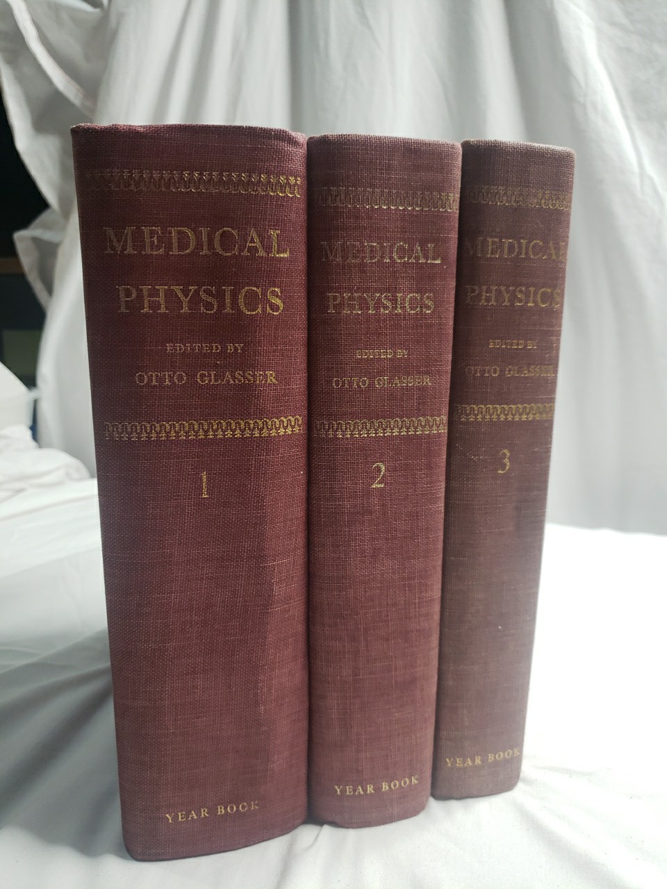 Vintage 1960s Medical Physics Set Year Book 1-3