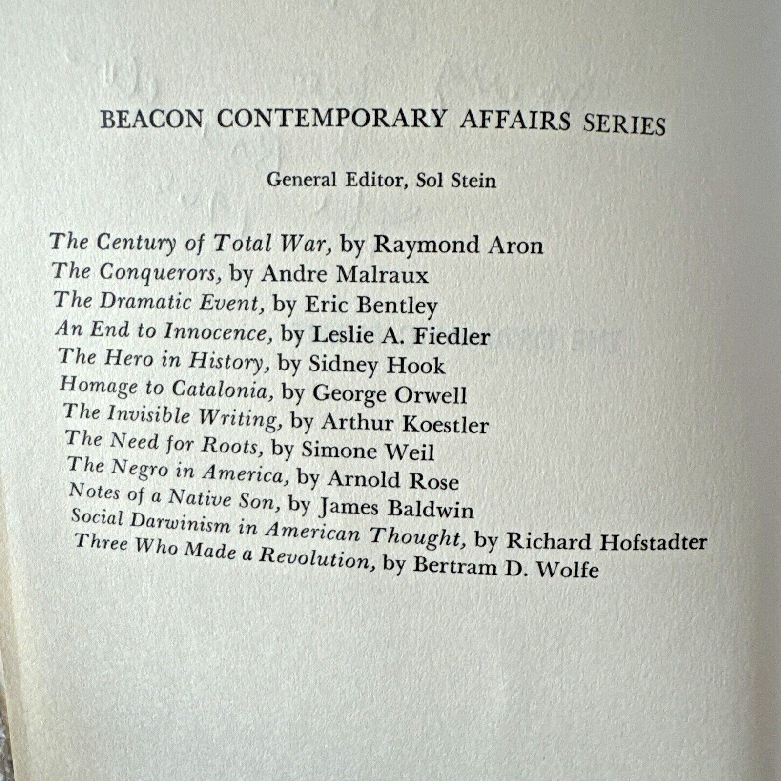 The Dramatic Event An American Chronicle (Eric Bentley – 1954) 2nd Printing 1957