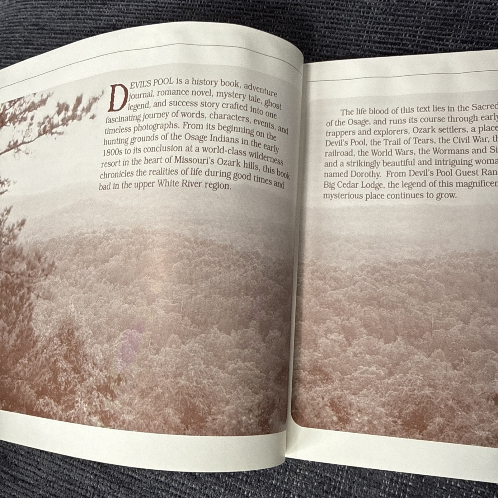 Devil’s Pool: A history of Big Cedar Lodge Softcover Book 1995 by Charlie Farmer