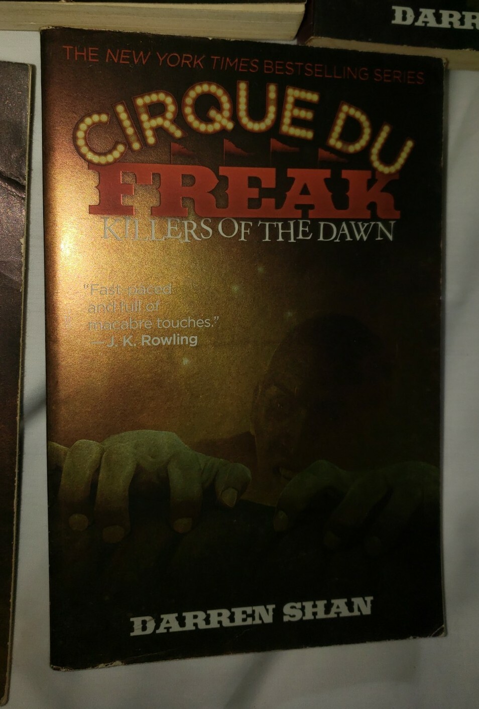 Lot of 5 Cirque Du Freak Series Books by Darren shan books 3 7 8 9 & 12