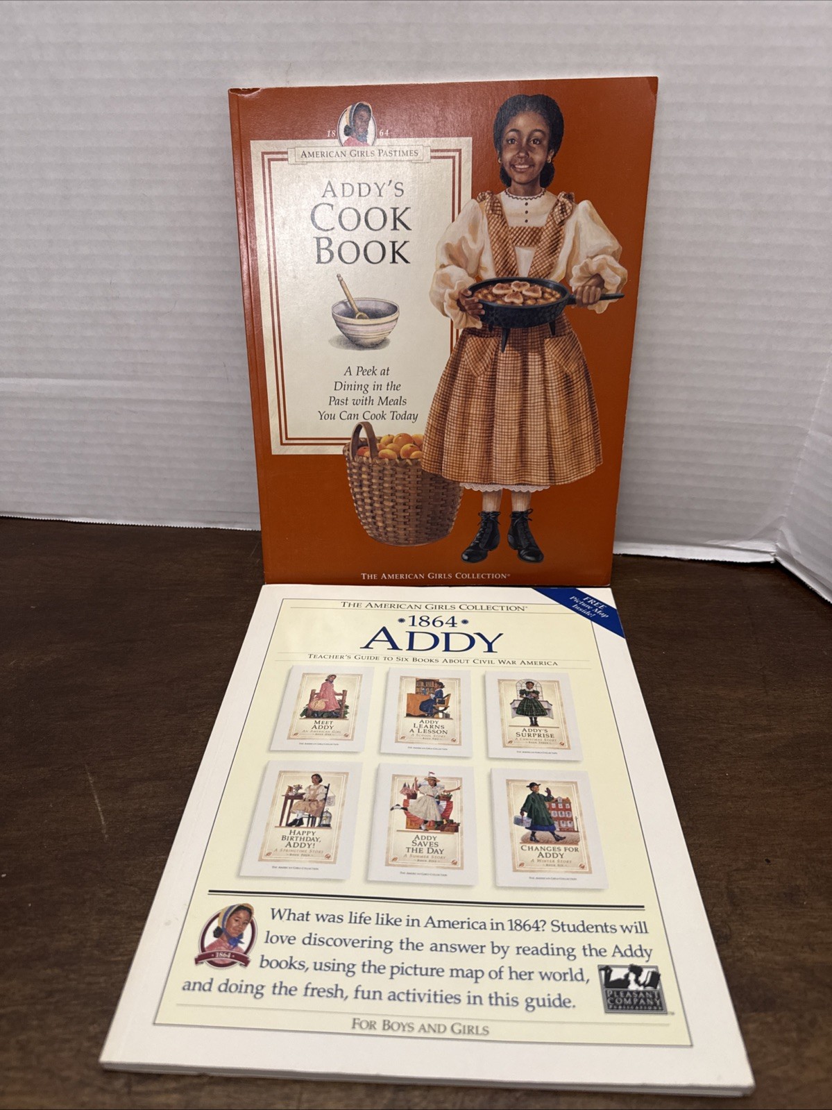 1995 Pleasant Company 1864 Addy Teachers Guide to 6 Books & Addys Cook Book