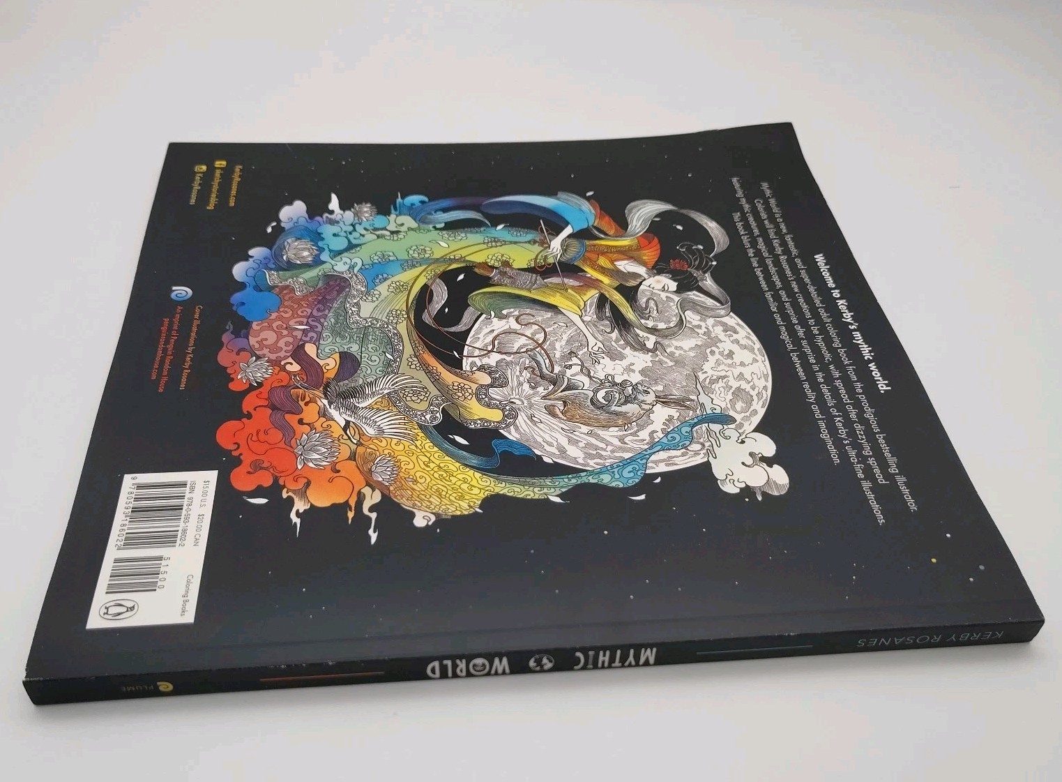 Mythic World Artist Coloring Book by Kerby Rosanes Paperback