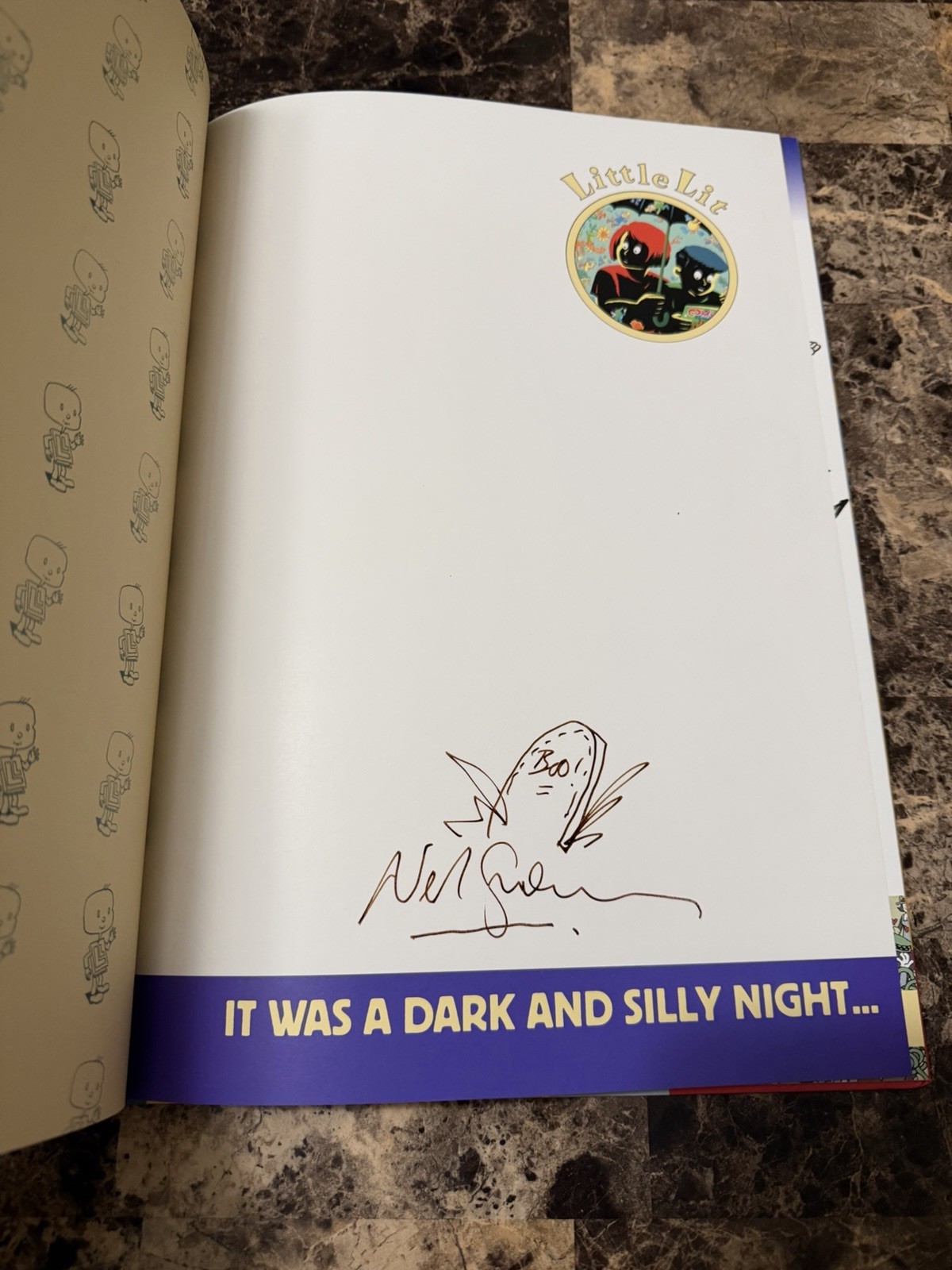 It Was a Dark and Silly Night… Signed and Remarqued By Neil Gaiman