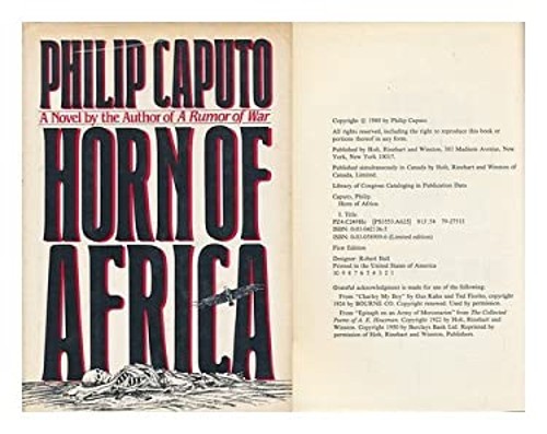 Horn of Africa Hardcover Philip Caputo