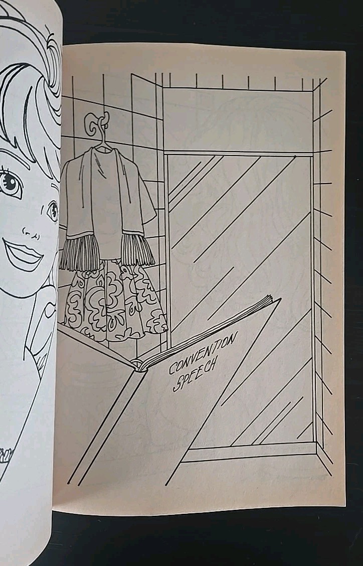 Vintage 1990 Mattel BARBIE Coloring Book A TRIP TO SANTA FE Golden # 1218-5 NOS