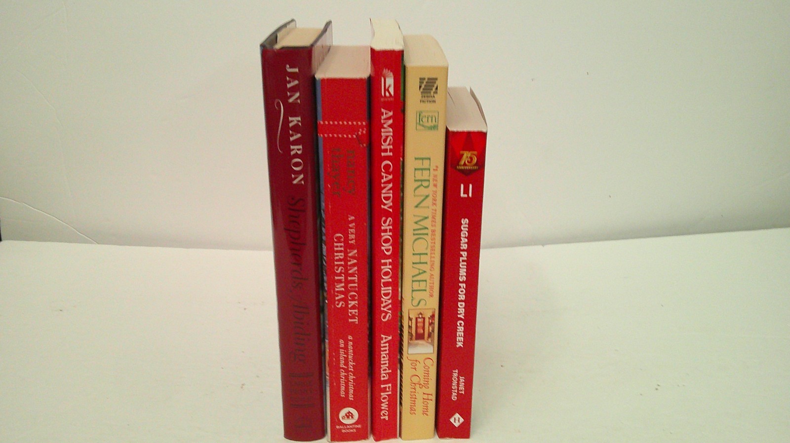 LOt of 5 Christmas Roamance Novels Paperback and Hardcover Mixed