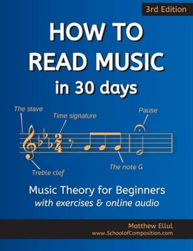 How to Read Music in 30 Days: Music Theory for Beginners – with exercises &: New