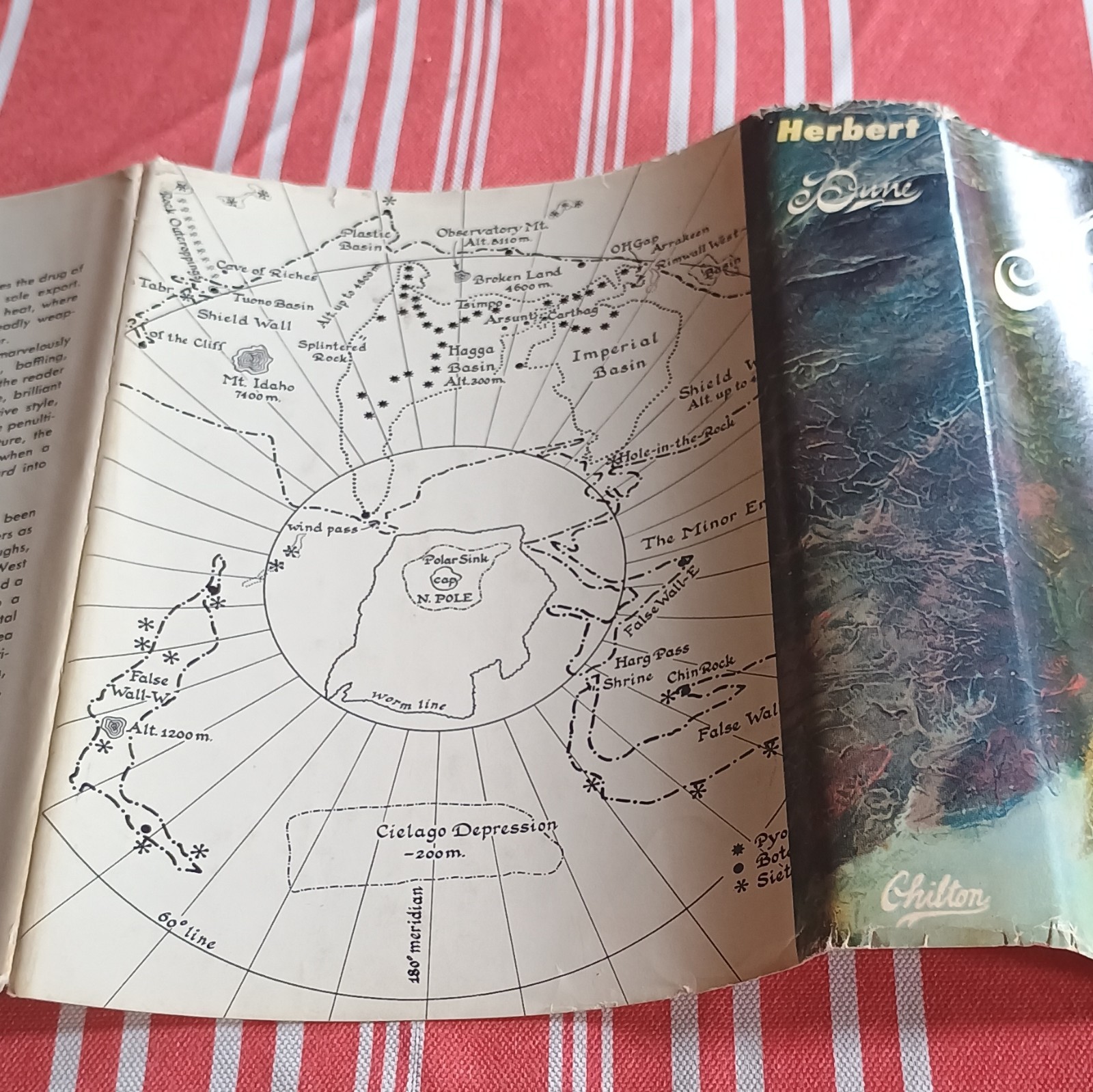 Frank Herbert Dune HCDJ Sci-Fi Chilton 1965 Book Club Ed R45