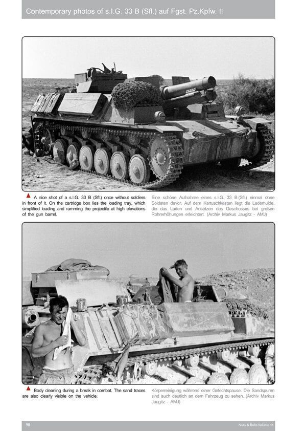Nuts & Bolts Vol. 44 15 cm sIG 33 auf Fgst. Pz.Kpfw. II, IiI New Free Shipping