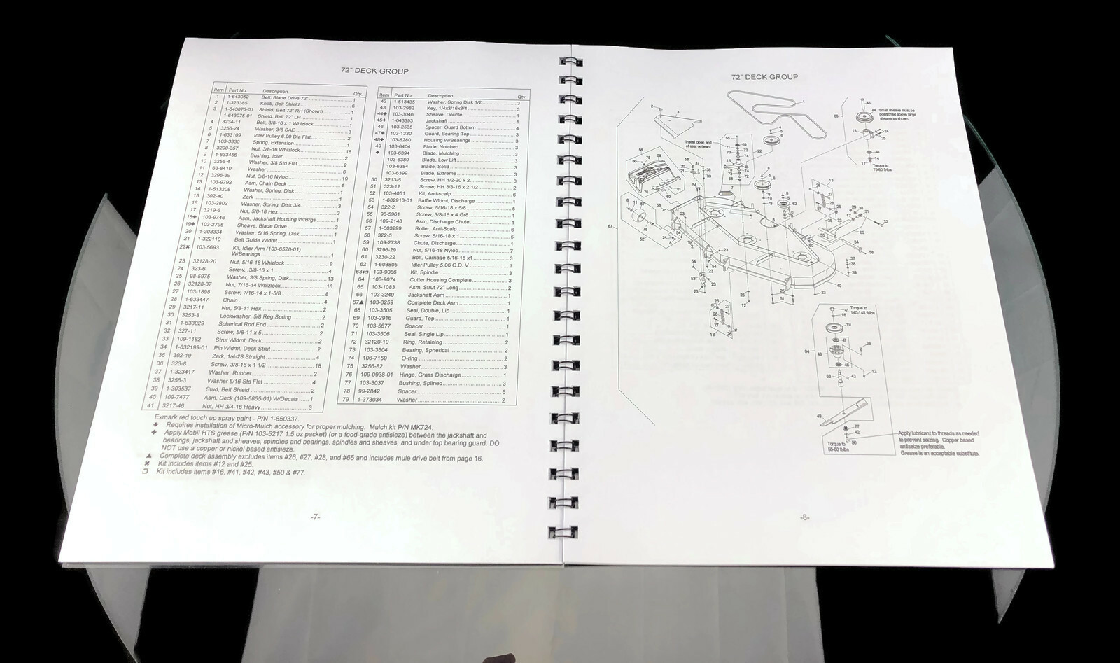 eXmark Lazer Z AS Operators Manual & Part List Diagrams LAS28KA724 -SN# 670000 –