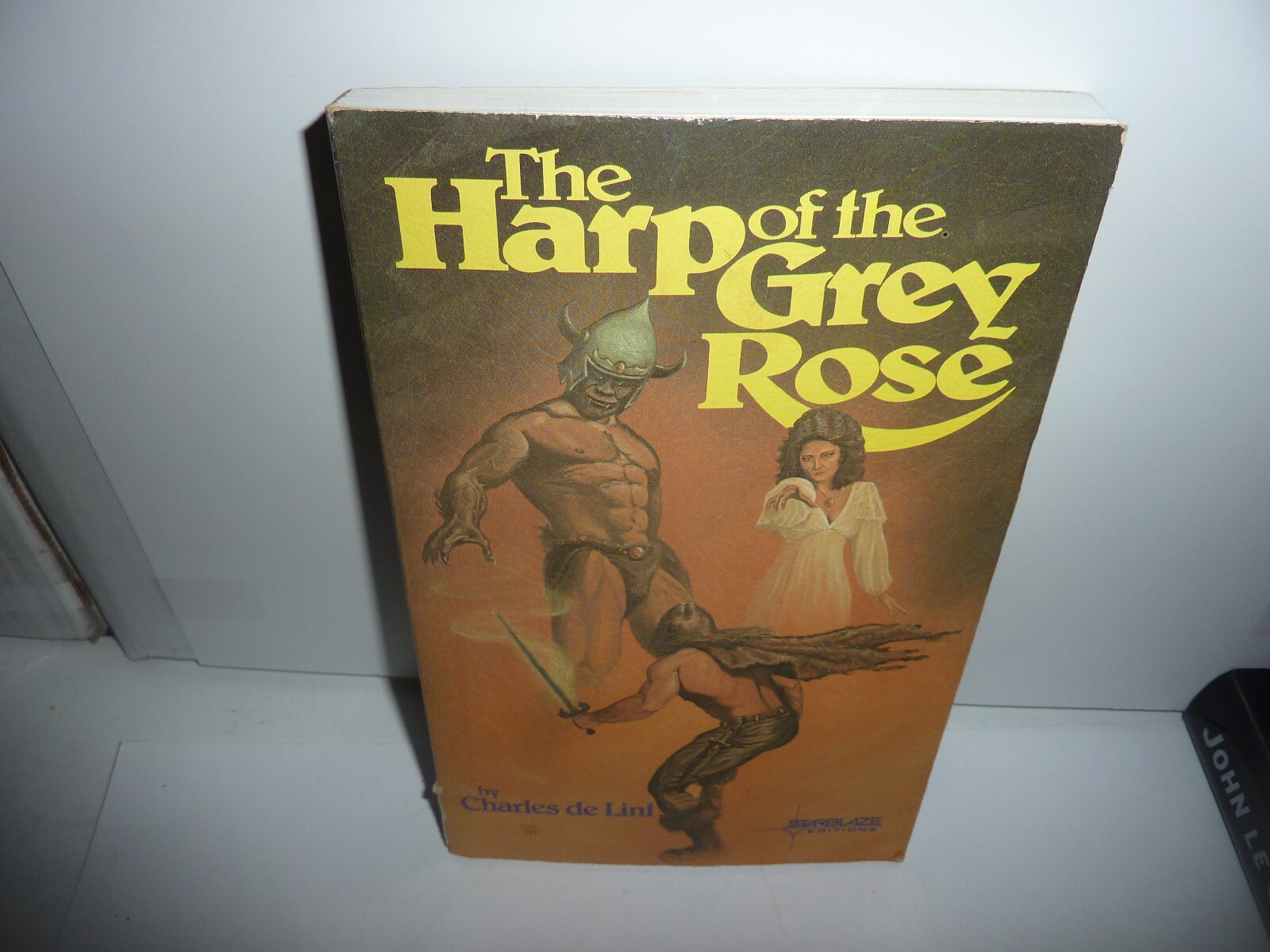 THE HARP OF THE GREY ROSE by Charles De Lint TPB Fantasy Starblaze 1985 Good*